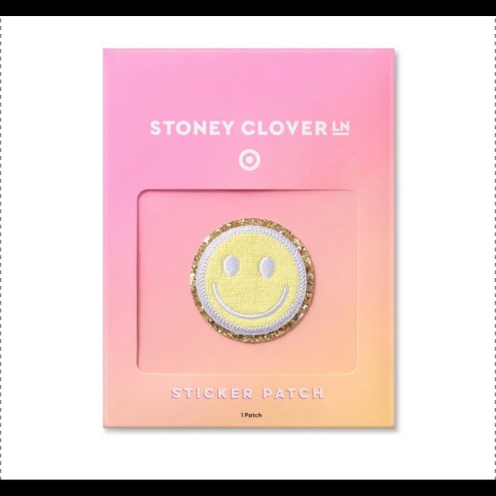NWT Stoney Clover Lane x Target Smiley Face Sparkle Patch